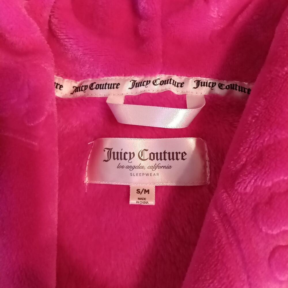 Juicy Couture Women's Pink Crown Robe Size S/M Y2K 2000s Barbiecore Glam Luxury - Picture 3 of 6